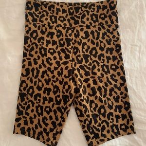 Animal Print Bike Shorts